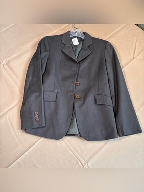 RJ Classics Essential Collection Size 14 Gray Pinstripe Show Coat.